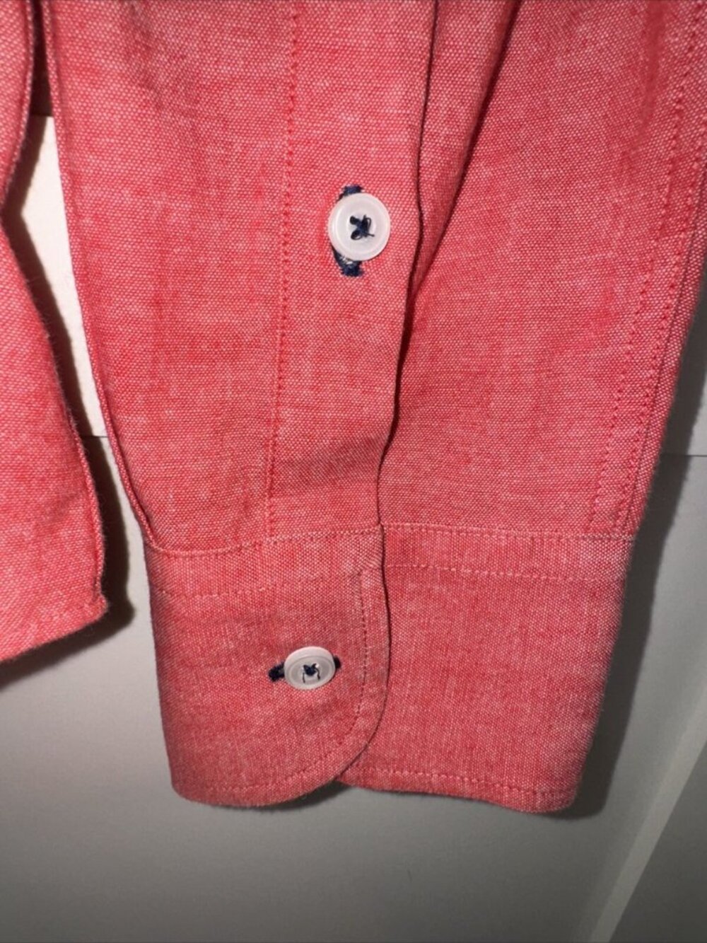 UNTUCKit Shirt Mens Large Red Button Up Long Sleeve - Picture 5 of 8